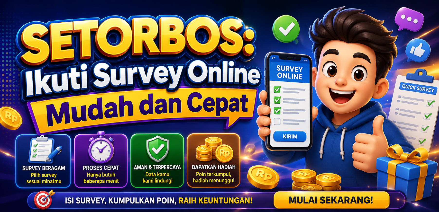 SETORBOS: Ikuti Survey Online Mudah dan Cepat